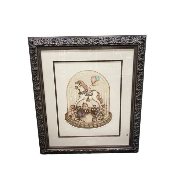 Vintage Alice Villanueva Scott The Rocking Horse Limited Edition signed numbered
